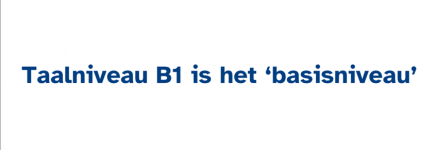 De presentatie van de kennissessie De zin en onzin van taalniveaus, meer dan alleen taalniveau B1staat online!